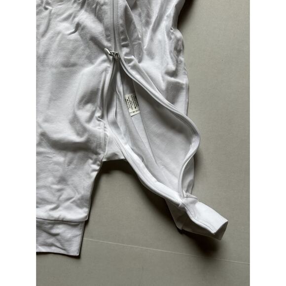 Burberry Claude Mini Check Panel Romper,Hat & Bib Set White 9M 80484071 NWT $300 - Picture 6 of 16